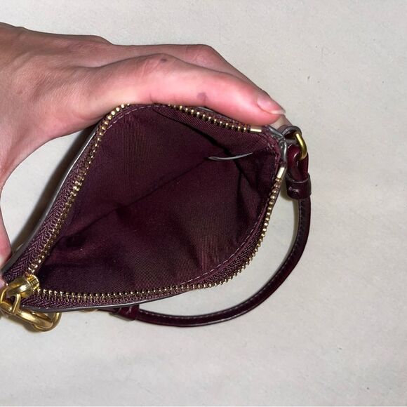 TORY BURCH PERRY BOMBÉ GLAZED TOP-ZIP CARD - Picture 4 of 7